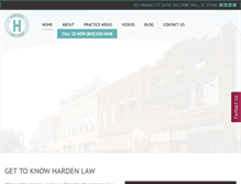 Tablet Screenshot of harden-law.com